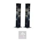 BLACK CHESTERFIELD PODIUM COVERS (PAIR)