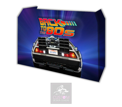 Back To The 80 Delorean Lycra DJ Booth Cover 