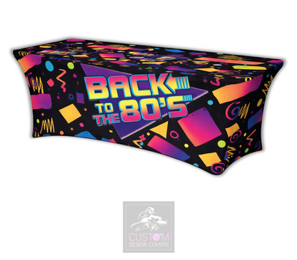 Back To The 80's Lycra Table Cover