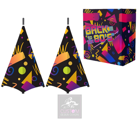 Back To The 80's Lycra DJ Booth Cover (PACKAGE BUNDLES) - TRUSS 