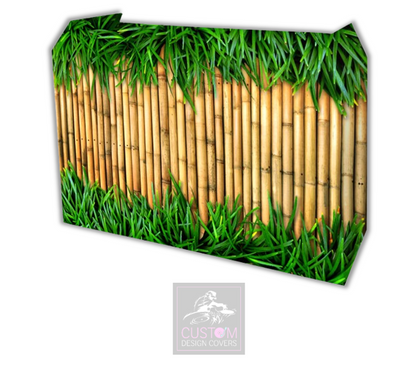 Bamboo Grass Lycra DJ Booth Cover 