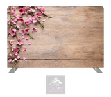 Sakura Tree Blossoms on Rustic Pillowcase Backdrop Cover