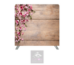 Sakura Tree Blossoms on Rustic Pillowcase Backdrop Cover