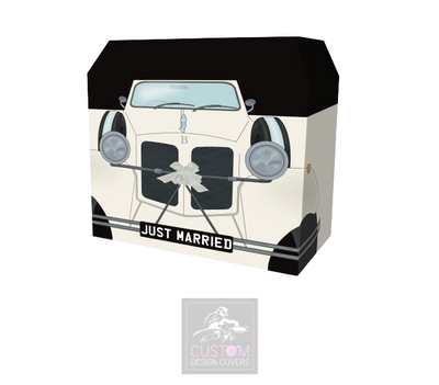 Just Married Lycra DJ Booth Cover