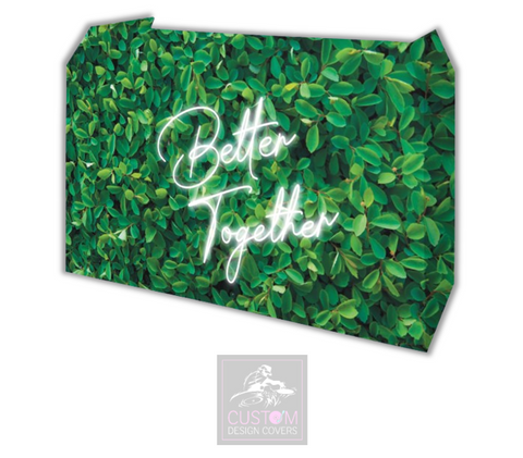 Spiraea Leaves Better Together Lycra DJ Booth Cover