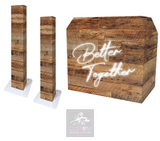 Rustic Better Together Lycra DJ Booth Cover (PACKAGE BUNDLE)