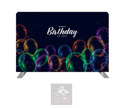 Happy Birthday Lycra Pillowcase Backdrop Cover (DOUBLE SIDED)