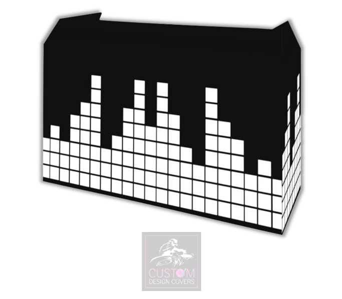 The Equalizer Lycra DJ Booth Cover (Black/White)