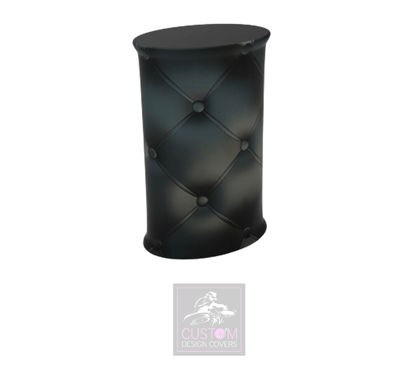 Black Chesterfield Pop Up Counter Cover