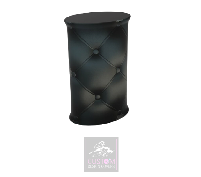 Black Chesterfield Pop Up Counter Cover