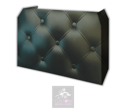 Black Chesterfield Lycra DJ Booth Cover
