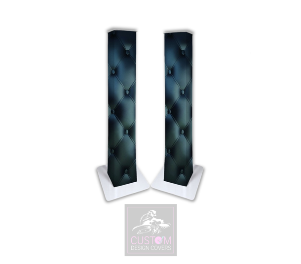 Black Chesterfield Lycra DJ Covers (PACKAGE BUNDLE)