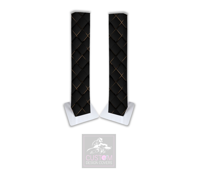 Black Gold Abstract Lycra Podiums (PAIR)