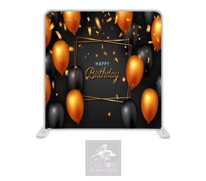 Happy Birthday Lycra Pillowcase Backdrop Cover