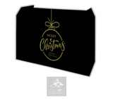 Merry Christmas Lycra DJ Booth Cover *BLACK/GOLD*