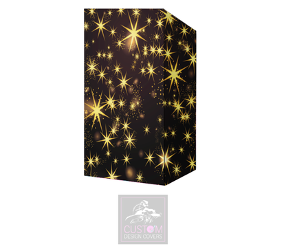 Gold Stars on Black Booth Cover Micron