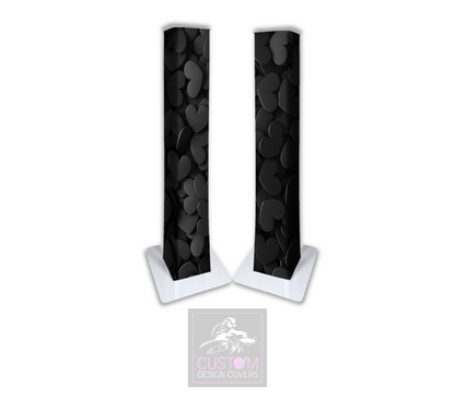 Black Heart Podium Covers (PAIR)