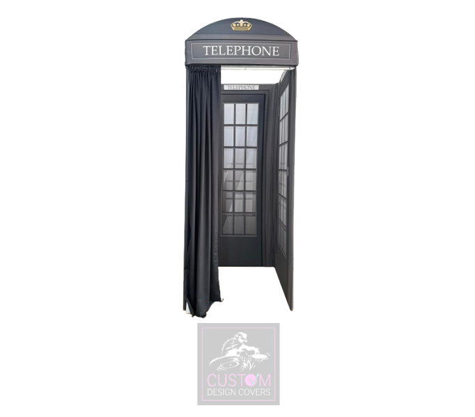 Black Audio Guest Book Telephone Booth