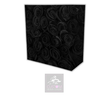 Black Roses Lycra DJ Booth Cover