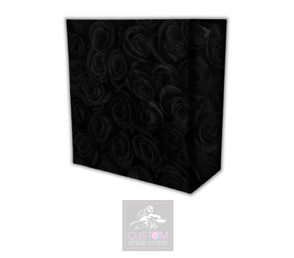 Black Roses Lycra DJ Booth Cover