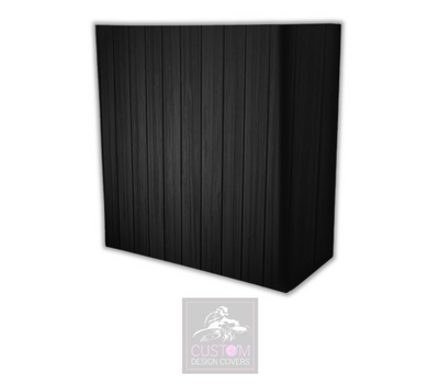 Black Rustic Lycra DJ Booth Covers 