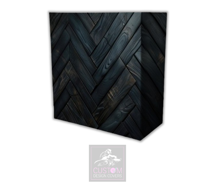 Black Rustic Lycra DJ Booth Cover