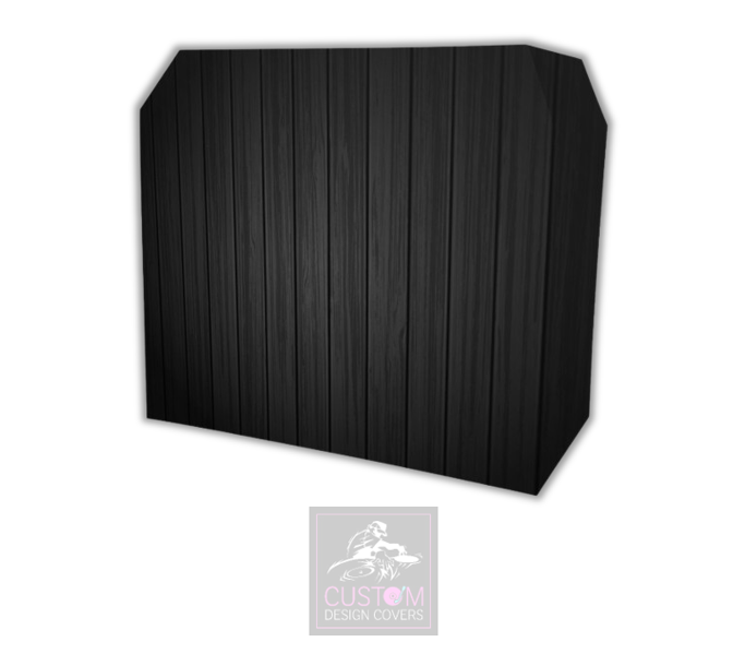 Black Rustic Lycra DJ Covers 