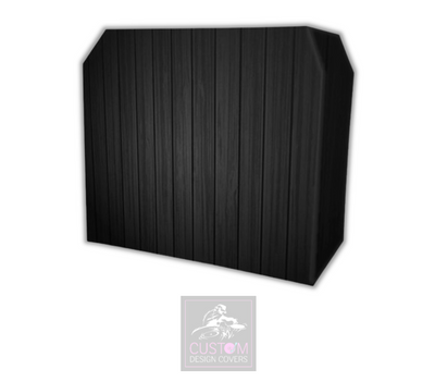 Black Rustic Lycra DJ Booth Cover