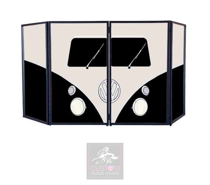 VW CAMPER BLACK DJ LYCRA FACADE PANELS