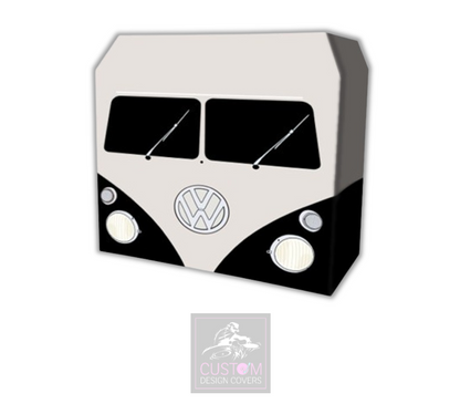 VW Camper BLACK Lycra DJ Booth Cover