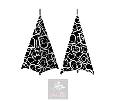 Wedding Hearts Lycra DJ Covers (PACKAGE BUNDLE)
