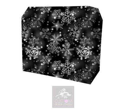 Christmas Snowflake Lycra DJ Booth Cover