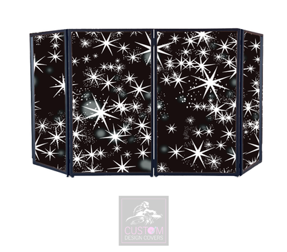 BLACK WHITE STAR LYCRA FACADE PANELS