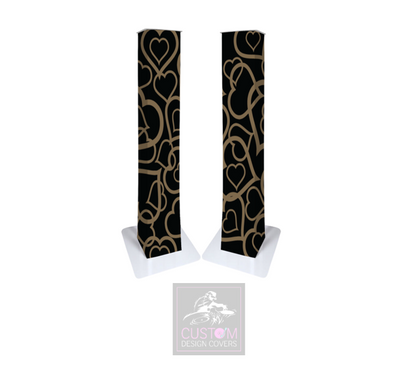 Gold Heart Podium Covers (PAIR)