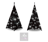 Two Sided Black Grey Stars Stand Lycra Covers   