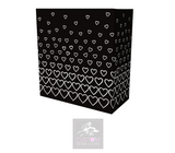 Black White Hearts Lycra DJ Booth Cover 