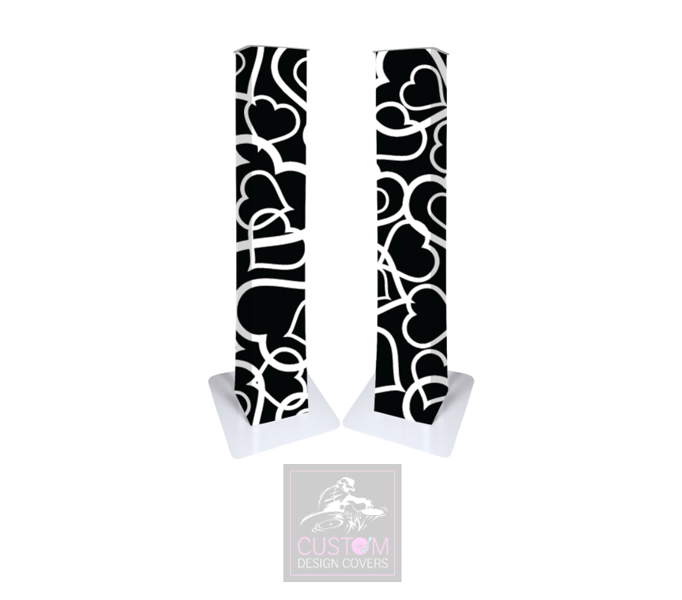 Wedding Heart Podium Covers (PAIR)