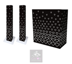 White Hearts on Black Bundle Combi