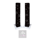 BLACK WHITE STAR PODIUM COVERS (PAIR)