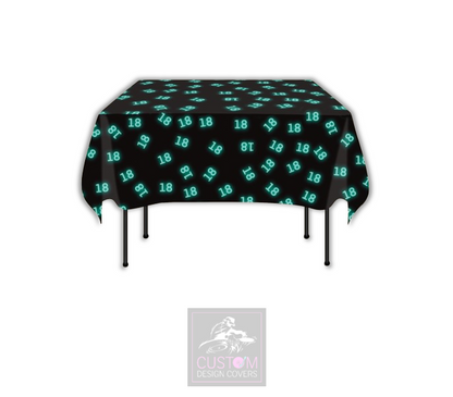 Blue Age Square Table Cover