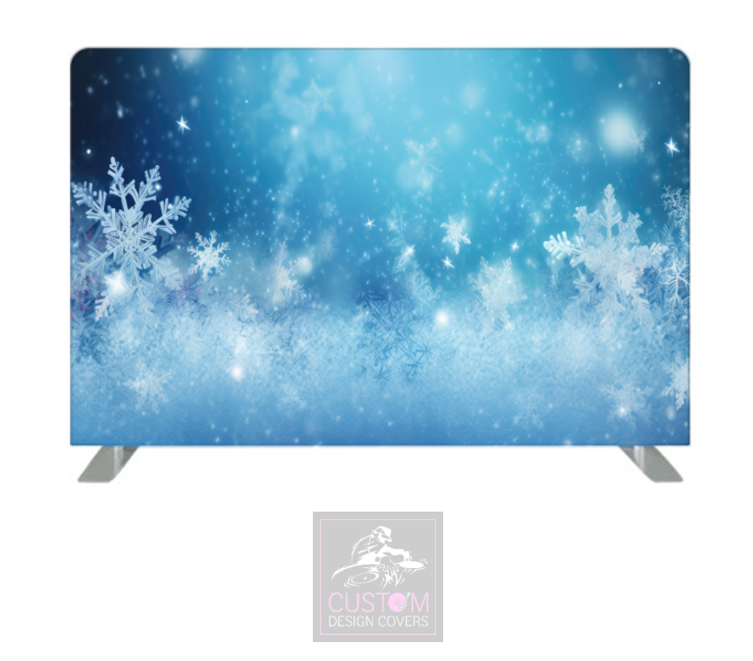 Blue Christmas Pillowcase Backdrop Cover