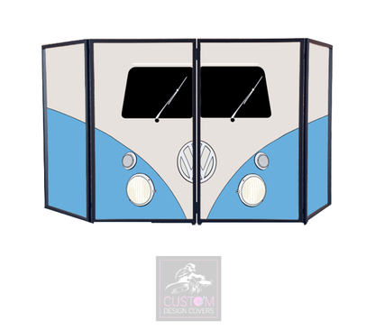 VW CAMPER BLUE DJ LYCRA FACADE PANELS