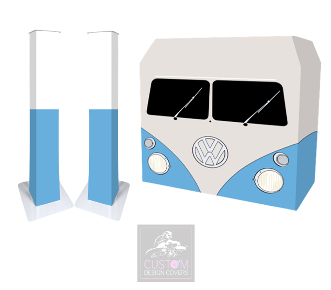 Blue VW Camper DJ Covers (PACKAGE BUNDLE) - MKII