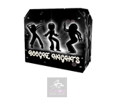 Boogie Nights (BLACK) Lycra DJ Booth Cover