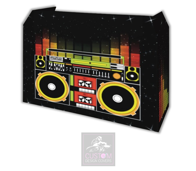 Boombox Stereo Lycra DJ Booth Cover