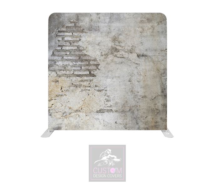 Concrete Wall Effect Wall Lycra Pillowcase Backdrop Cover (DOUBLE SIDED)