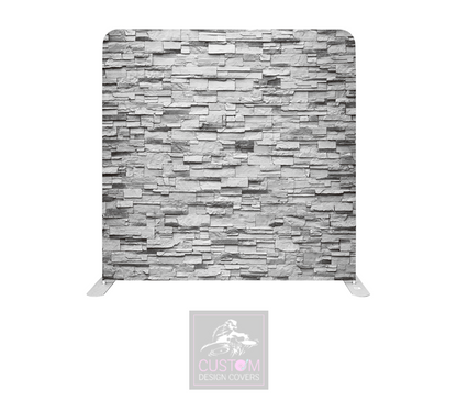 Staggered Wall Effect Lycra Pillowcase Backdrop Cover (DOUBLE SIDED)