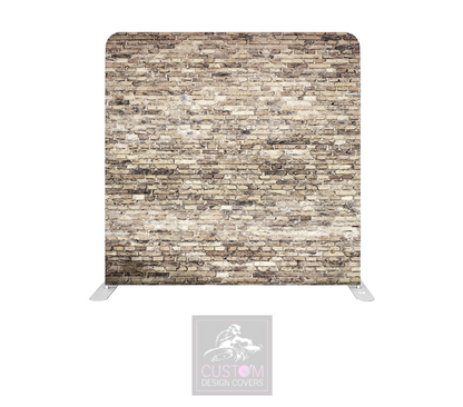 Brick Effect Lycra Pillowcase Backdrop Cover (DOUBLE SIDED)