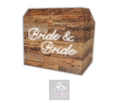 Bride & Bride Rustic Lycra DJ Booth Covers 