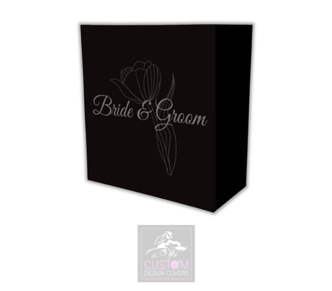 Bride & Groom Lycra DJ Booth Cover 